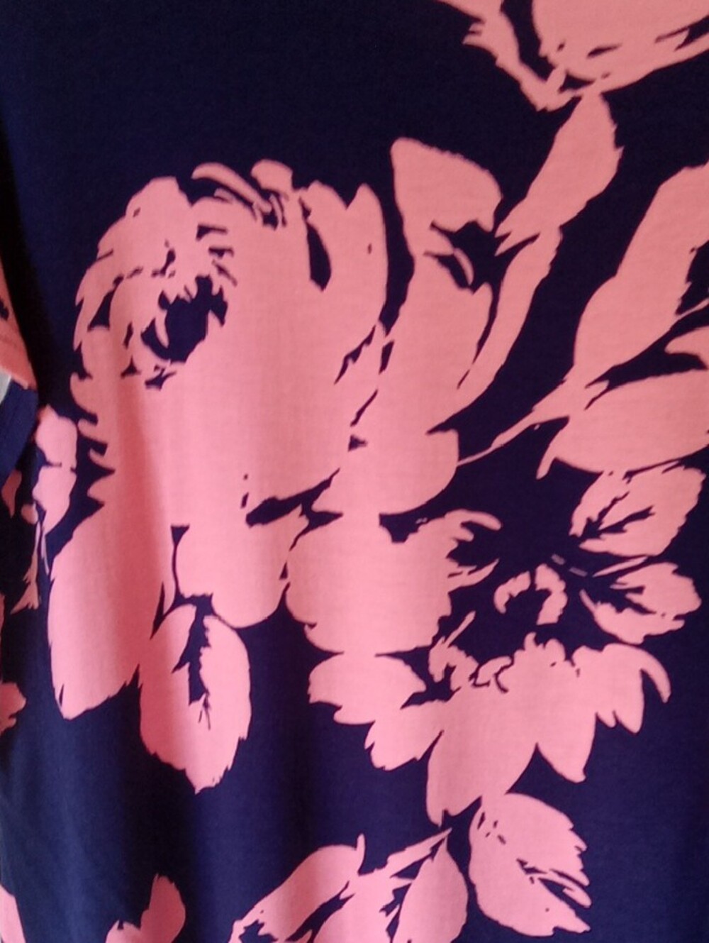 Women’s Purple Floral Twist-Front Top - Pink Print - Picture 3 of 8